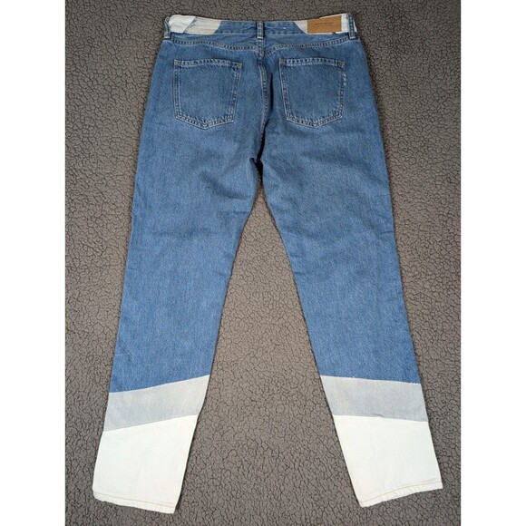 Scotch & Soda Jeans Womens 27/32 Bandit Boyfriend Blue Color Block Cotton Pins - Picture 7 of 15